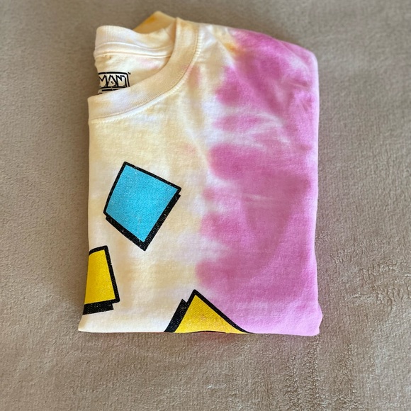 PAC Man C-Life Tie Dye Crop T-Shirt - Size S - Picture 10 of 10